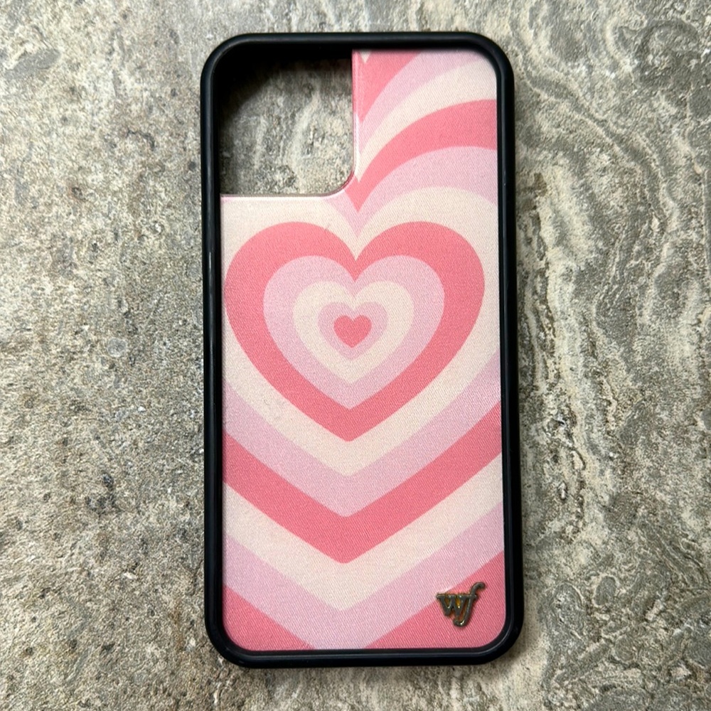 Pink Heart ‘Wildflower’ phone case